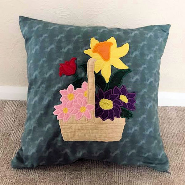 Flower Applique Cushion