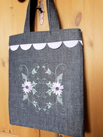Floral Combo Tote Bag
