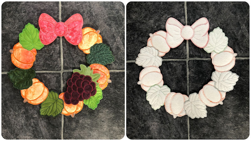 Front and back Fall Wreath - 800