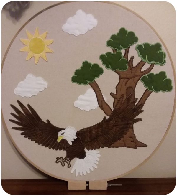 Large Tree and Eagle by Candie