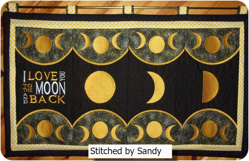 Moon Phases Runner by Sandy