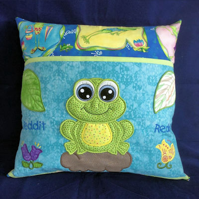 Frog Reading Pillow