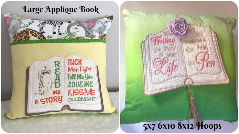 Cushion Samples using Large Applique Book