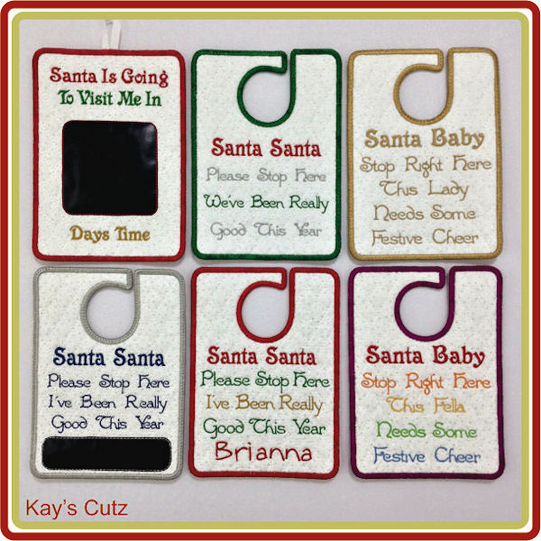 Santa Door Tag and Countdown Calendar by Kays Cutz - 600