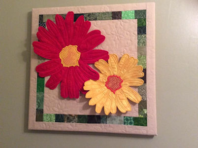 Wall Hanging made with Free Large Applique Flower