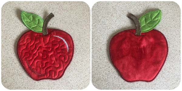 Free Apple Coaster Front and Back