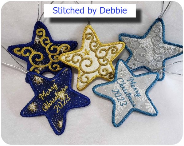 Free Christmas Star ornament by Debbie