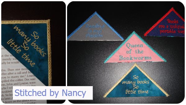 Free Corner Bookmark by Nancy