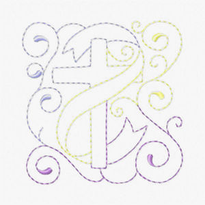 Free Easter Redwork Embroidery Design 02