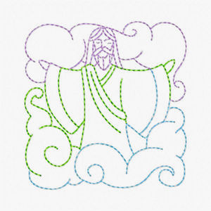 Free Easter Redwork Embroidery Design 04