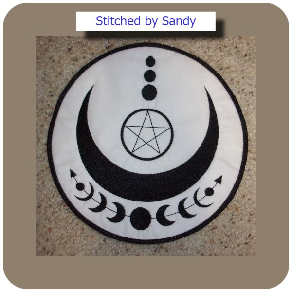 Free In the hoop Pagan Coaster by Sandy