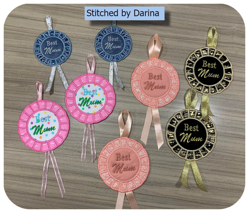 Free In the hoop Rosettes by Darina