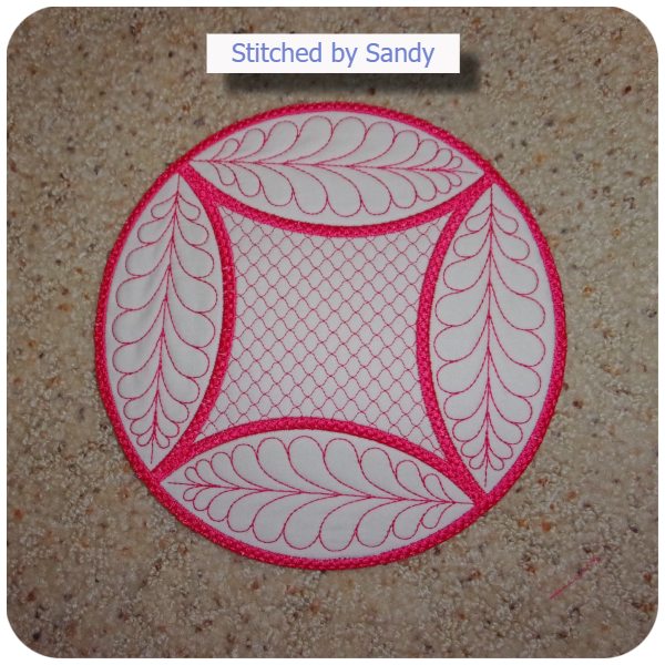 Free Quilted Coaster by Sandy