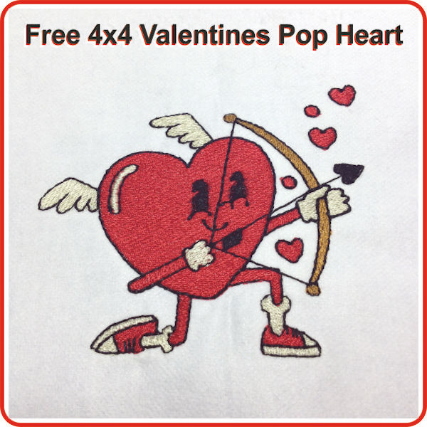 Free Valentines Pop Heart - 600