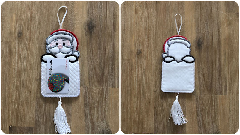Front and back Santa Giftcard 4x4 and 5x7 hoop