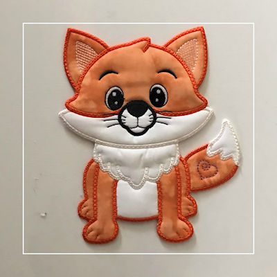 Large Applique Fox by Kreative Kiwi