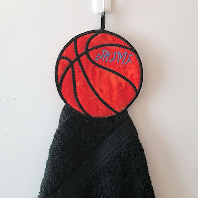 Free In the hoop Basketball Towel Topper