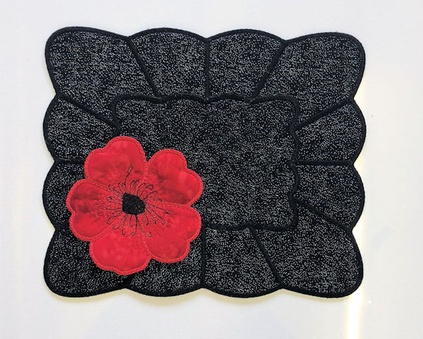 Placemat with Poppy Coaster