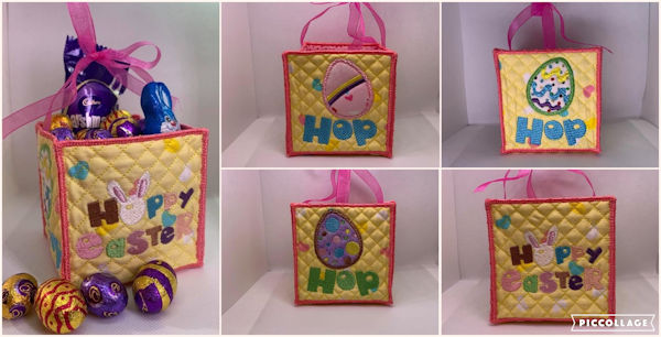 In the hoop Easter Basket by Cotton-I-Sew