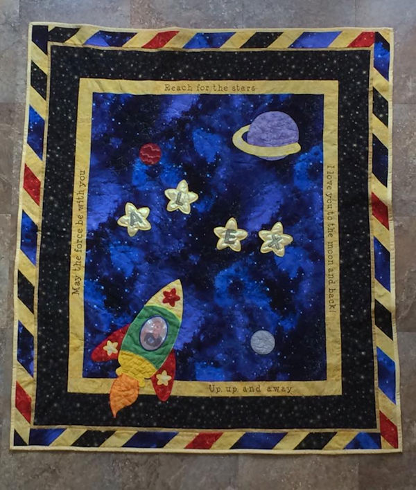 Space Quilt for Boys