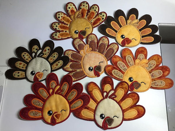 Turkey Coasters made by Judi