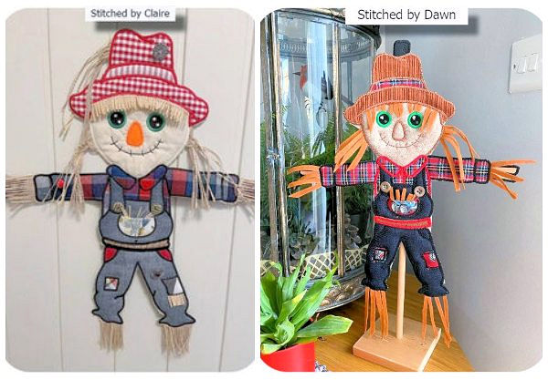 Large Applique Scarecrow without stake
