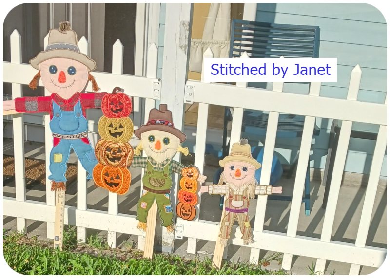 Large Scarecrows by Janet