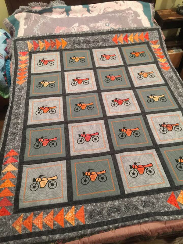 Motorcycle Quilt Blocks by Wendy