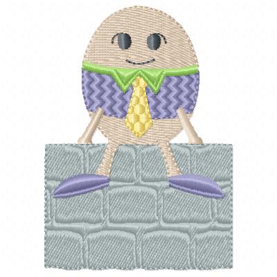 Free Humpty Dumpty embroidery design 