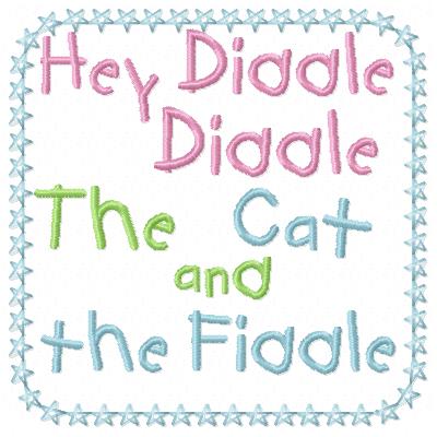Free Cat and the fiddle  embroidery design 