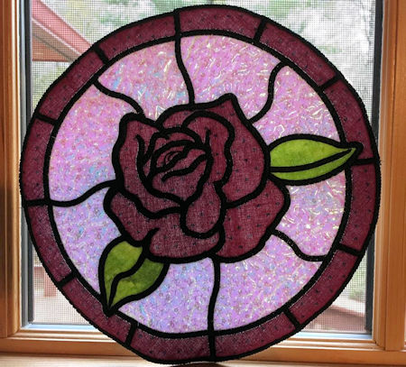 Rose Stained Glass Placemat