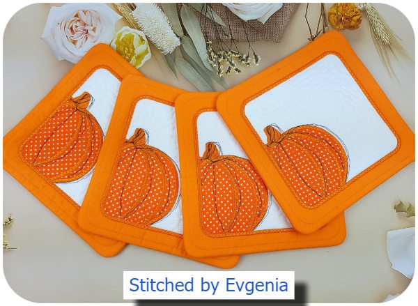 Pumpkin Coasters by Evgenia