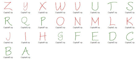 Free Small Alphabet Capitals