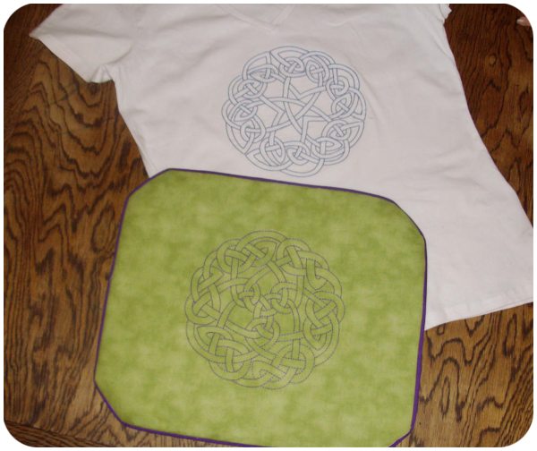 T Shirt with Celtic Outline design
