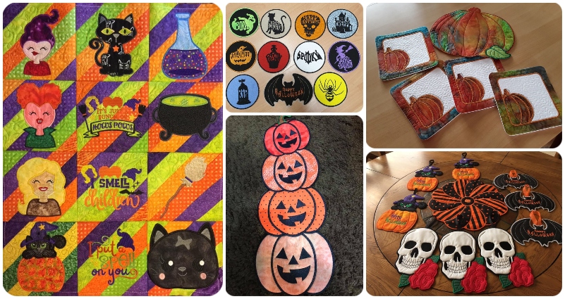 View more Halloween Machine Embroidery Samples by Kreative Kiwi - 800