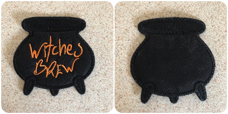 Front and back of Free Witches Cauldron by Kreative Kiwi - 800