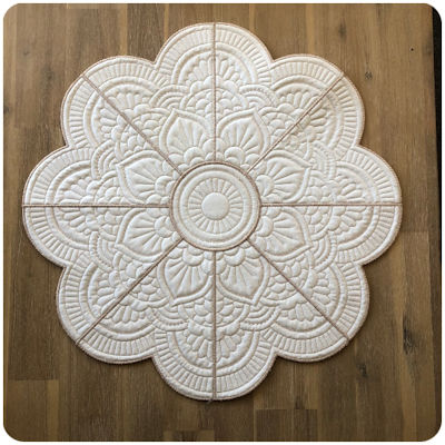 Large Mandala Flower Placemat - One thread version A