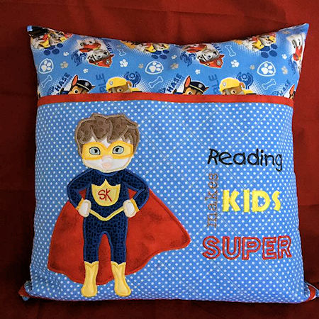 Superkid reading pillow